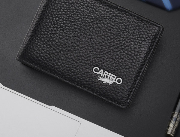 Öko-nahast rahakott - lahtritega dokumentide jaoks