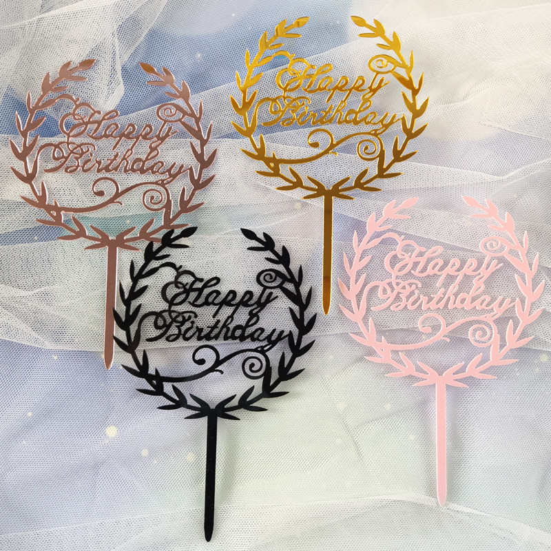 Νέο πολύχρωμο κάλυμμα για τούρτα γενεθλίων με πεταλούδα Χρυσό ακρυλικό Παιδικό κάλυμμα χριστουγεννιάτικων τούρτων για Δώρο Διακόσμηση για Baby Shower Party