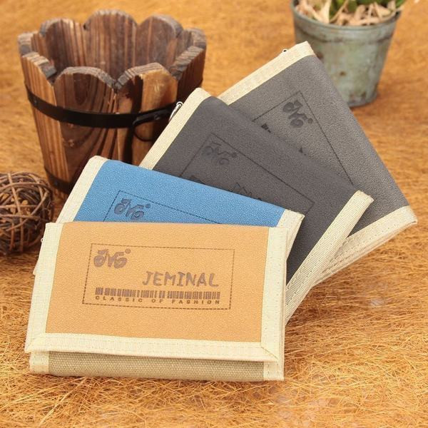 Portofel bărbătesc textil cu inscripție