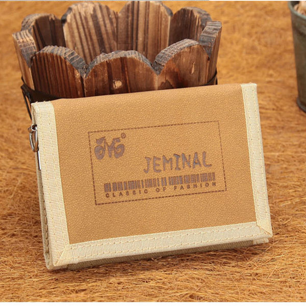 Portofel bărbătesc textil cu inscripție