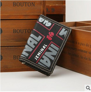 Portofel bărbătesc din material textil cu închidere cu velcro