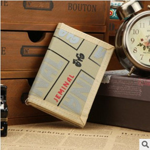 Portofel bărbătesc din material textil cu închidere cu velcro