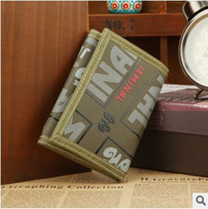 Portofel bărbătesc din material textil cu închidere cu velcro