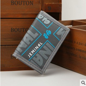 Portofel bărbătesc din material textil cu închidere cu velcro