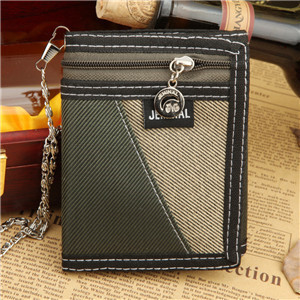 Portofel bărbătesc din material textil cu închidere cu velcro