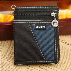 Portofel bărbătesc din material textil cu închidere cu velcro