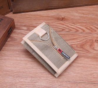 Portofel textil cu fermoar