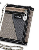 Muški platneni novčanik s patentnim zatvaračem