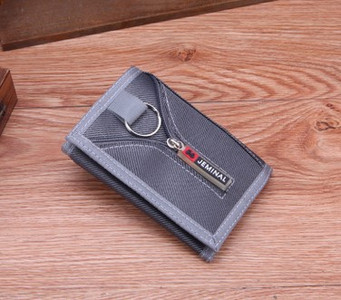 Muški platneni novčanik s patentnim zatvaračem