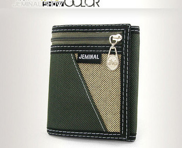 Muški platneni novčanik s patentnim zatvaračem