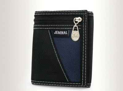 Muški platneni novčanik s patentnim zatvaračem