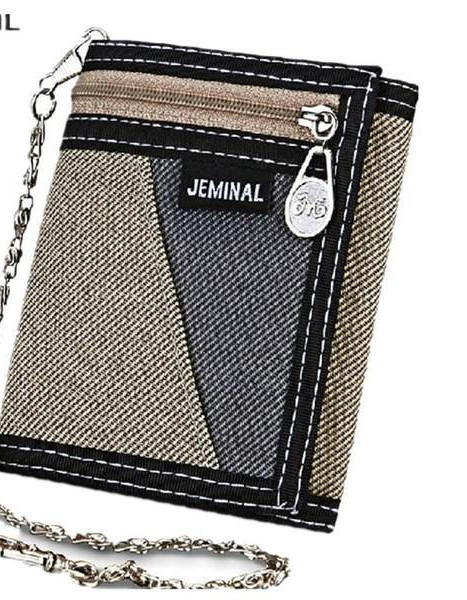 Muški platneni novčanik s patentnim zatvaračem