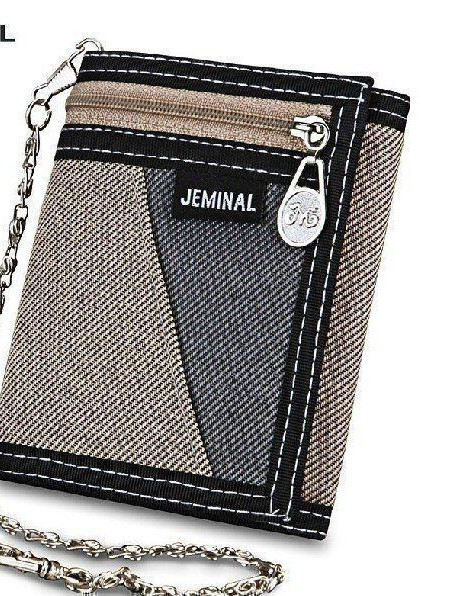 Muški platneni novčanik s patentnim zatvaračem