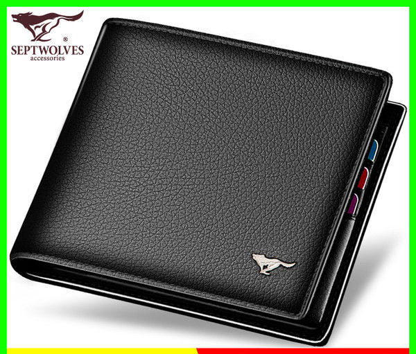 Portofel barbatesc din piele model nou cu compartiment pentru carduri