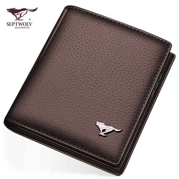 Portofel barbatesc din piele model nou cu compartiment pentru carduri