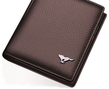 Ανδρικό πορτοφόλι - από οικολογικό δέρμα σε δύο χρώματα