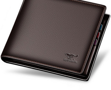 Ανδρικό πορτοφόλι - από οικολογικό δέρμα σε δύο χρώματα