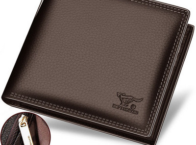 Ανδρικό πορτοφόλι - από οικολογικό δέρμα σε δύο χρώματα