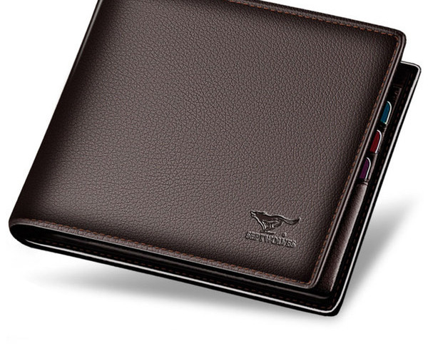 Ανδρικό πορτοφόλι - από οικολογικό δέρμα σε δύο χρώματα