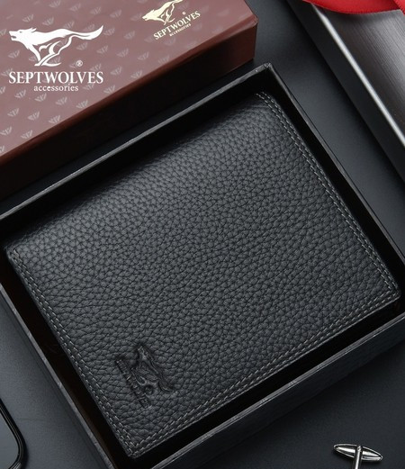 Musta värvi ökonahast meeste rahakott