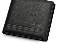 Portofel din piele cu inscriptie