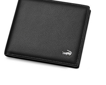 Portofel din piele cu inscriptie