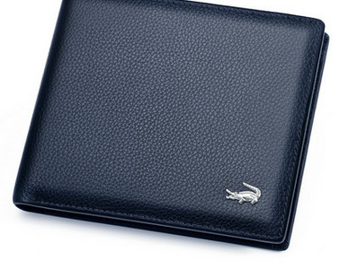 Portofel din piele cu inscriptie