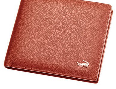 Portofel din piele cu inscriptie