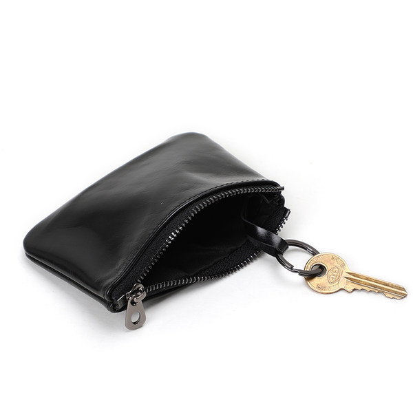Portofel barbatesc din piele cu fermoar, potrivit si pentru chei