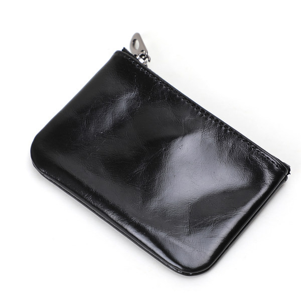 Portofel barbatesc din piele cu fermoar, potrivit si pentru chei