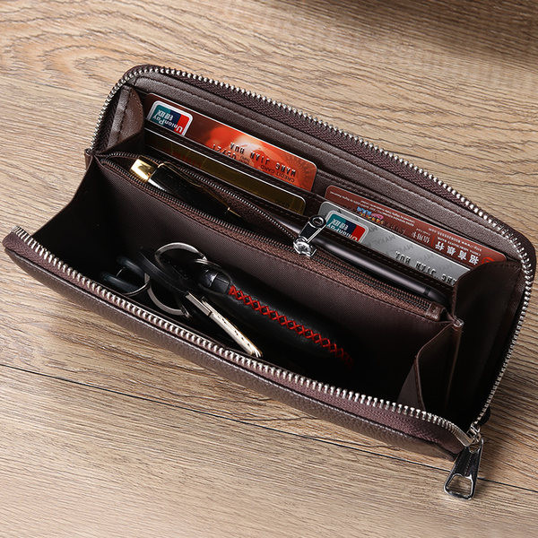 Moodne ökonahast lukuga ja pealdisega meeste rahakott