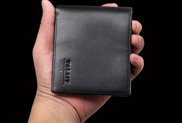 Portofel barbatesc casual din piele ecologica cu compartimente pentru bancnote si carduri