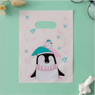 50 τεμ. Χαριτωμένη μικρή τσάντα δώρου Πλαστική τσάντα για πάρτι με λαβή Μπομπονιέρα καραμέλα Βιβλίο κοσμημάτων Τσάντες συσκευασίας παιχνιδιών για πάρτι γενεθλίων γάμου