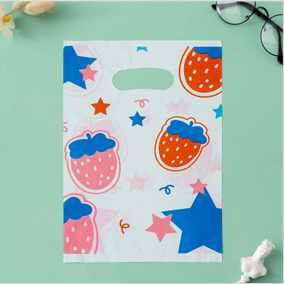 50 τεμ. Χαριτωμένη μικρή τσάντα δώρου Πλαστική τσάντα για πάρτι με λαβή Μπομπονιέρα καραμέλα Βιβλίο κοσμημάτων Τσάντες συσκευασίας παιχνιδιών για πάρτι γενεθλίων γάμου