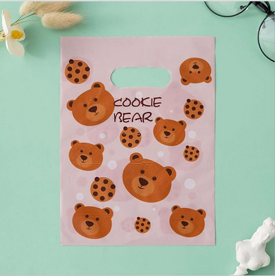 50 τεμ. Χαριτωμένη μικρή τσάντα δώρου Πλαστική τσάντα για πάρτι με λαβή Μπομπονιέρα καραμέλα Βιβλίο κοσμημάτων Τσάντες συσκευασίας παιχνιδιών για πάρτι γενεθλίων γάμου