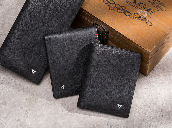 Meeste rahakott ökonahast - metallelemendiga