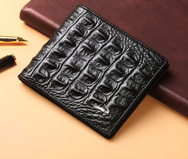 Portofel barbatesc din piele ecologica cu element metalic