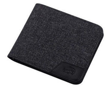 Portofel barbatesc textil cu element metalic