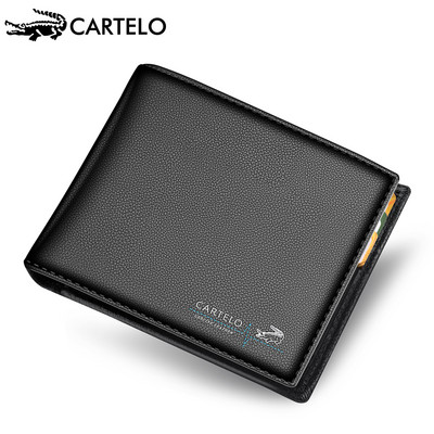 Muški novčanik od eko kože u crnoj boji