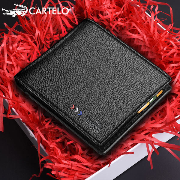 Muški novčanik od eko kože u crnoj boji