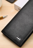 Έκο Δερμάτινο πορτοφόλι - με μεταλλικό στοιχείο