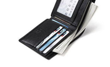 Ежедневен портфейл от еко кожа с отделения за кредитни карти и  банкноти