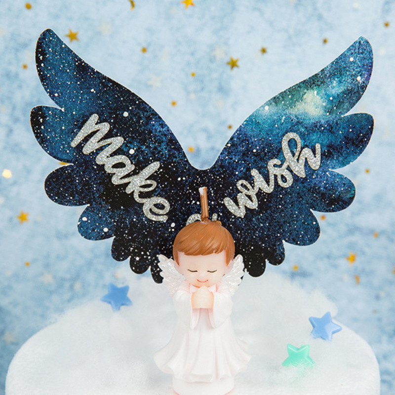 1/6 buc. Accesorii pentru petreceri Cadouri pentru ziua de nastere Lumanari creative pentru ziua de nastere Lumanari de inger Lumanari pentru bebelusi ingeras barbati femei