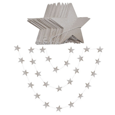 4M звезден гирлянд 7 см 10 см хартиени звезди Стример Блестяща овесарка за декорация на парти за рожден ден Декорация на детска стая Консумативи за бебешки душ