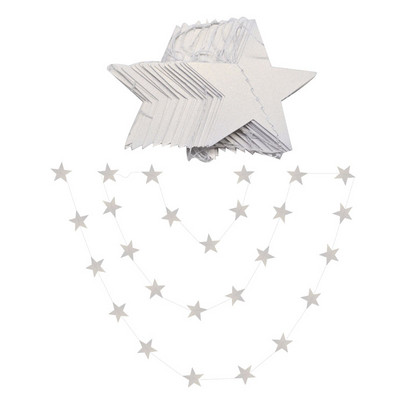 4M звезден гирлянд 7 см 10 см хартиени звезди Стример Блестяща овесарка за декорация на парти за рожден ден Декорация на детска стая Консумативи за бебешки душ