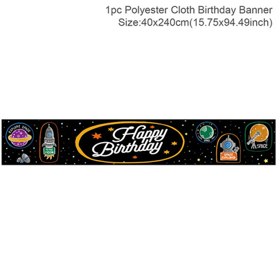 Черно злато Честит рожден ден Банер Парти за рожден ден Декорация Бебешко парти Фон Декор Бантинг Гирлянди Банери Висящи знамена