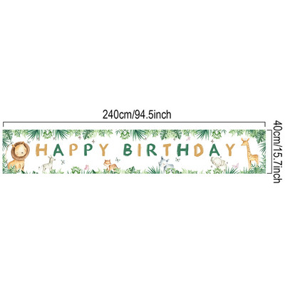Черно злато Честит рожден ден Банер Парти за рожден ден Декорация Бебешко парти Фон Декор Бантинг Гирлянди Банери Висящи знамена