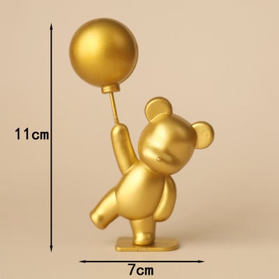 Must kuld 2022 aastavahetus koogi küpsetamine Dekoratsiooniõhupall Karu Interneti-kuulsus Uusaastapidu koogiääre kaunistus