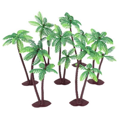 5 τεμ./παρτίδα Palm Tree with Coconuts Cake Topper Coconuts Tree Cupcake Topper for Hawaiian Tropical Baby Shower Kids Birthday Party