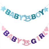 3M Baby Shower Baby Boy Girl Filcs Reklāmkarogs Ballīte Dekorācija Mežģīņu ballīte Labvēlīga ballīšu piederumi Dzimšanas dienas svinību dekorācijas bērniem